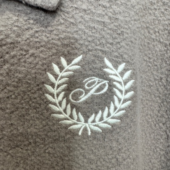 PINK by Victoria's Secret Reverse Fleece Cropped Polo Sweatshirt Rose - Picture 7 of 13